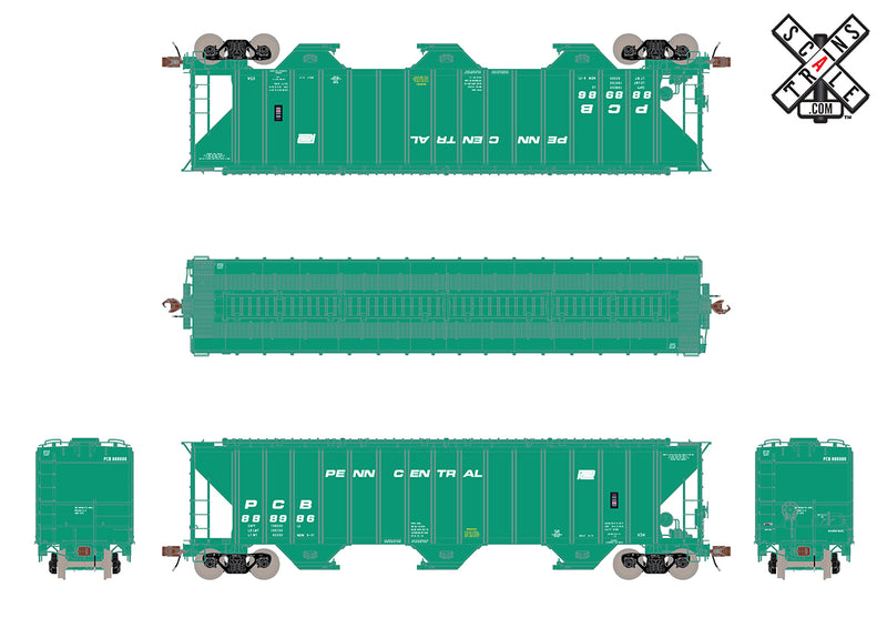 ScaleTrains 33037 HO Scale Rivet Counter PS-2CD 4785 H54 Covered Hopper Penn Central PC 888986