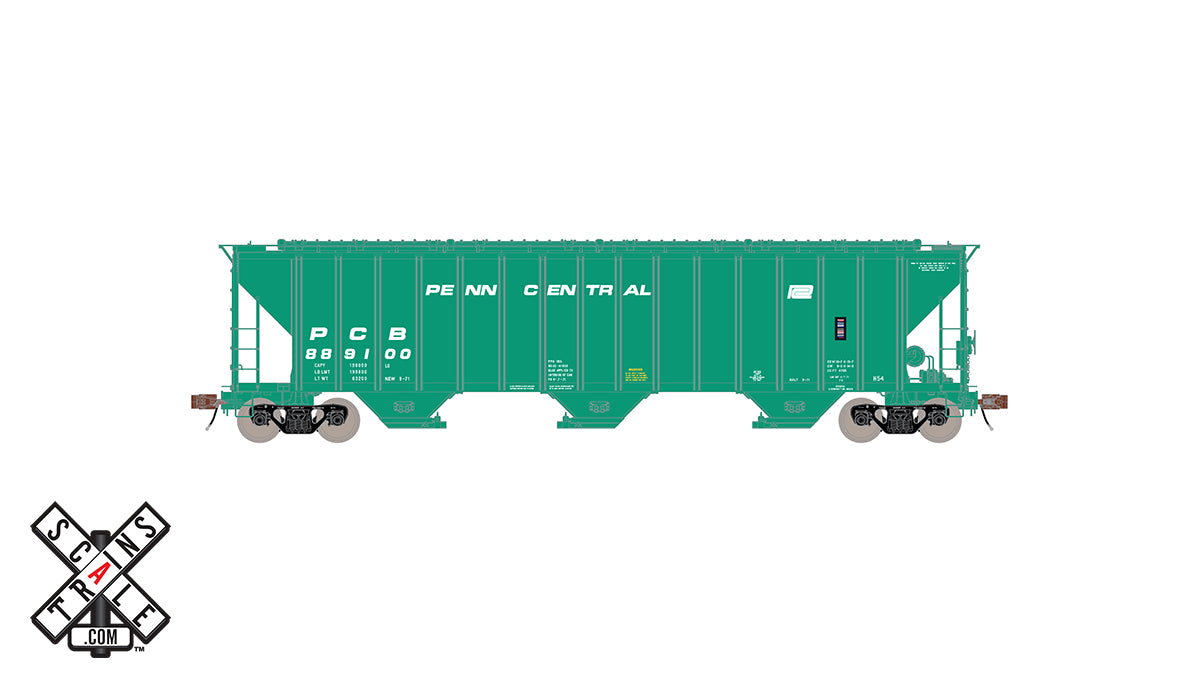 ScaleTrains 33038 HO Scale Rivet Counter PS-2CD 4785 H54 Covered Hopper Penn Central PC 889100