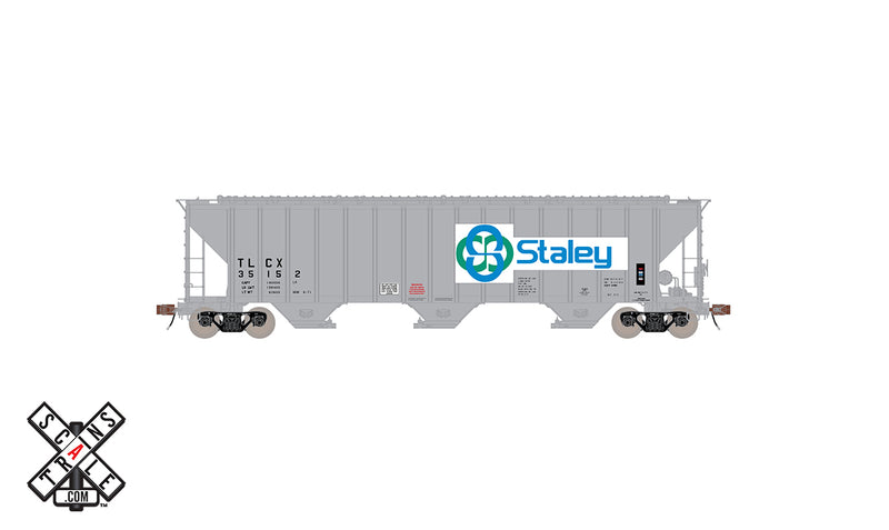 ScaleTrains 33047 HO Scale Rivet Counter PS-2CD 4785 Covered Hopper Staley TLCX 35152