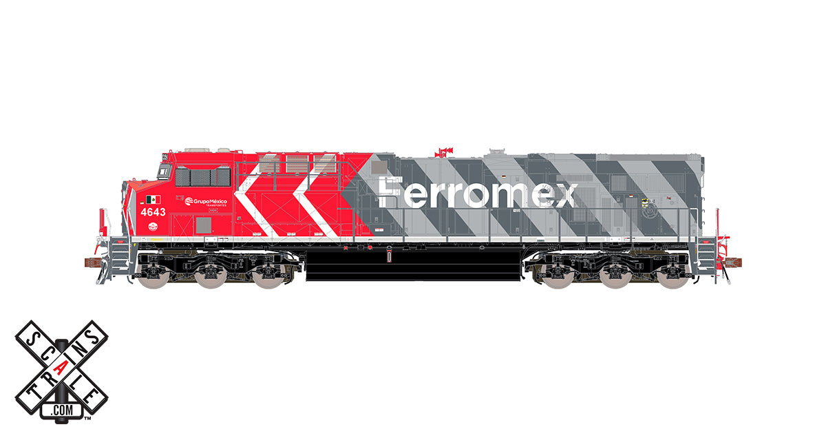 ScaleTrains 33079 Rivet HO GE ES44AC Ferromex "Zebra" FXE 4643 DCC Sound
