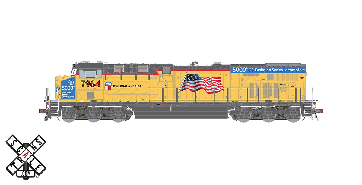 ScaleTrains 33110 Rivet HO Scale GE ES44 C45ACCTE GEVo Union Pacific "5,000" UP 7964