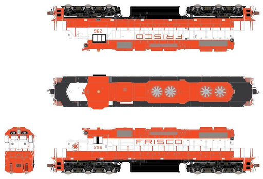 ScaleTrains 33140 HO Scale EMD SD38-2 Diesel Frisco SLSF 296
