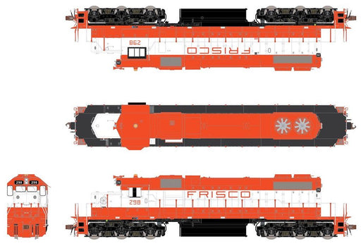 ScaleTrains 33144 HO Scale EMD SD38-2 Diesel Frisco SLSF 298