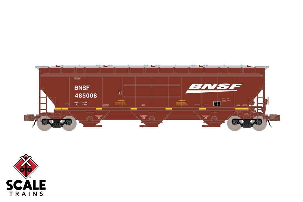 ScaleTrains 33214 Rivet N Scale Gunderson 5188 Covered Hopper (Ribbed) BNSF 485024