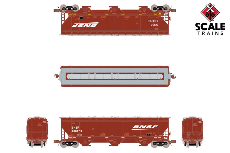 ScaleTrains 33236 Rivet N Scale Gunderson 5188 Covered Hopper BNSF 489226