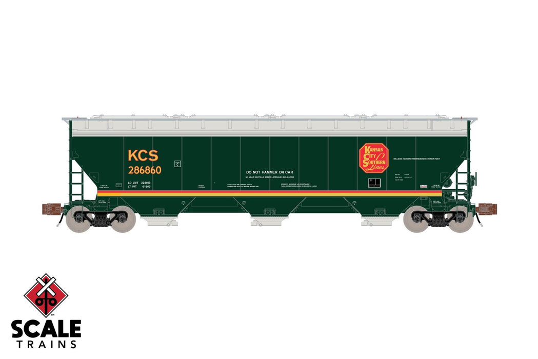 ScaleTrains 33252 Rivet N Scale Gunderson 5188 Covered Hopper "Southern Belle" KCS 287355
