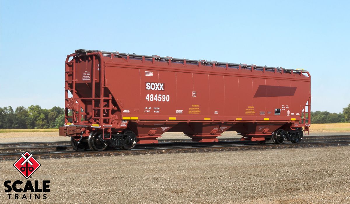 ScaleTrains 33264 Rivet N Scale Gunderson 5188 Covered Hopper ex-BNSF ...