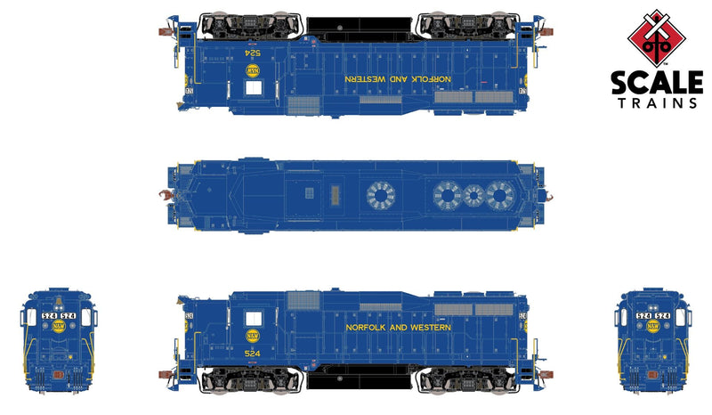 ScaleTrains Rivet 33385 HO Scale EMD GP30 Norfolk & Western N&W 552