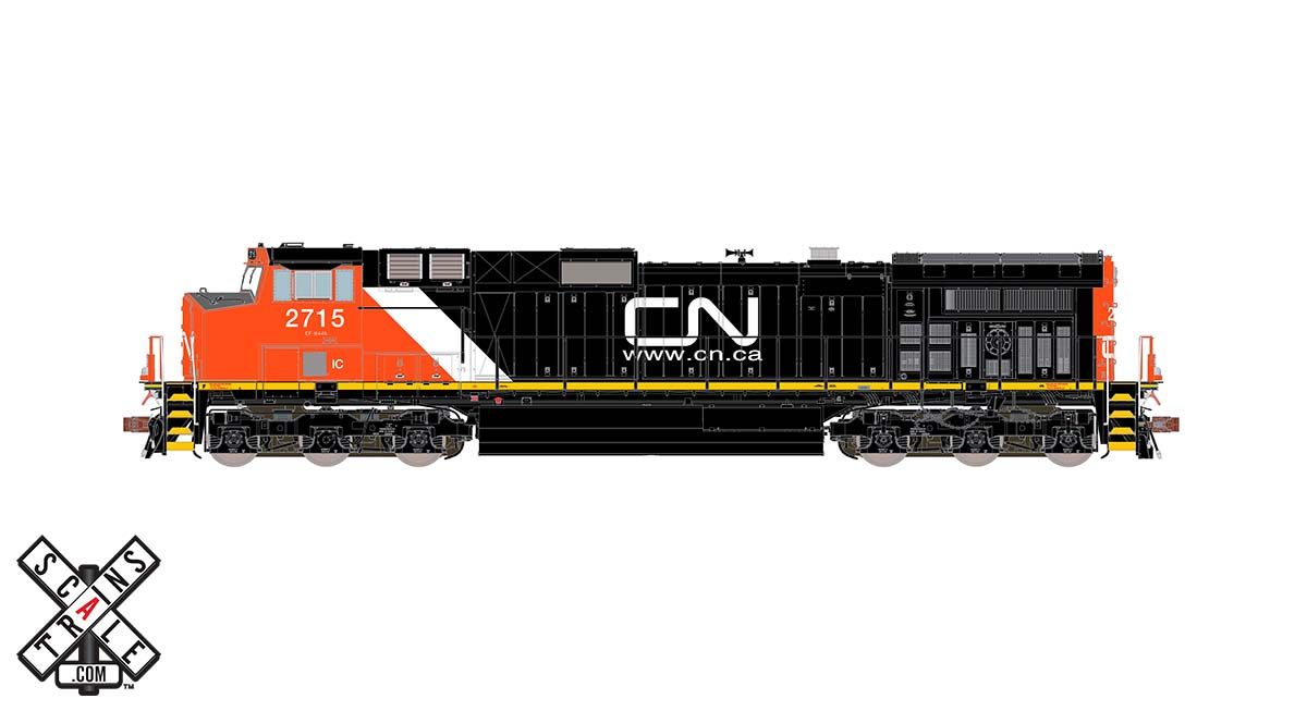 ScaleTrains 33463 Rivet Counter HO Scale GE Dash 9 (C44-9W) Canadian National IC/CN 2725