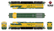 ScaleTrains 33475 Rivet Counter HO Scale GE Dash 9 (C44-9W) Chicago NorthWestern "OLS" CN&W 8727