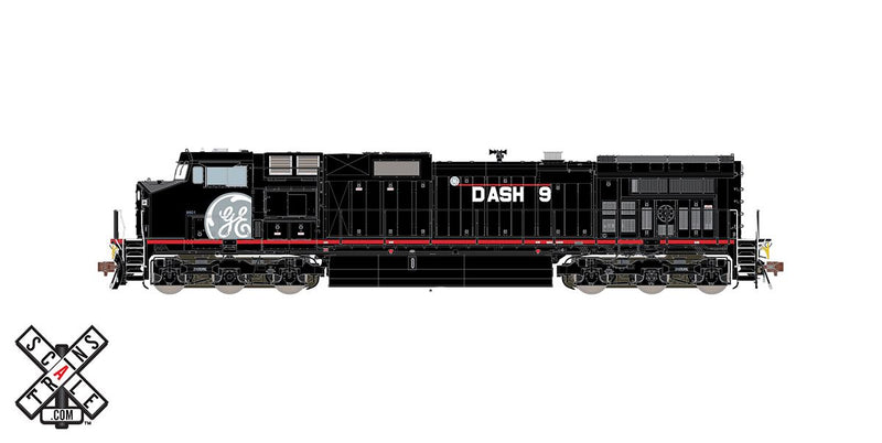 ScaleTrains 33477 Rivet Counter HO Scale GE Dash 9 (C44-9W) GECX Demonstrator 8601
