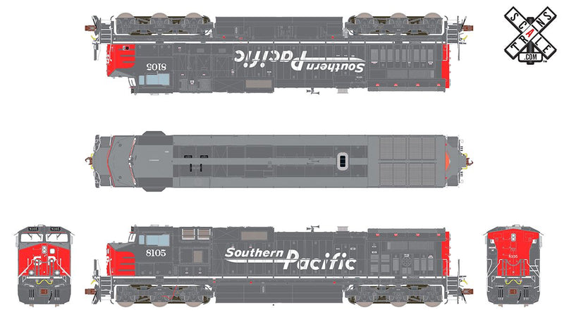 ScaleTrains 33491 Rivet Counter HO Scale GE Dash 9 (C44-9W) Southern Pacific SP 8105