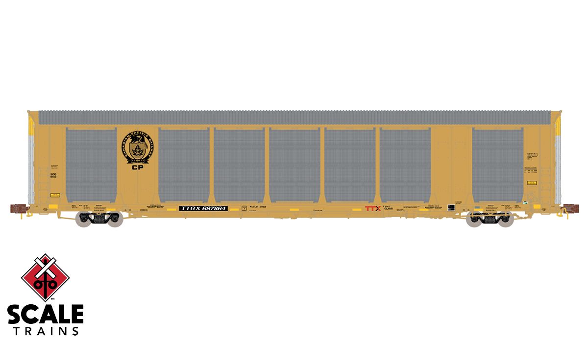 ScaleTrains 33735 Rivet N Scale Gunderson Multi-Max Autorack Canadian Pacific CP TTGX 697864