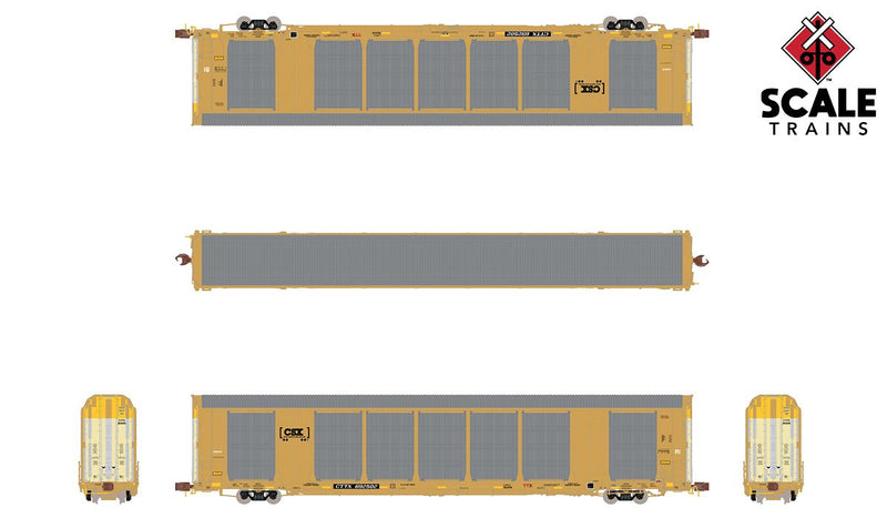 ScaleTrains 33741 Rivet N Scale Gunderson Multi-Max Autorack CSX CTTX 692502