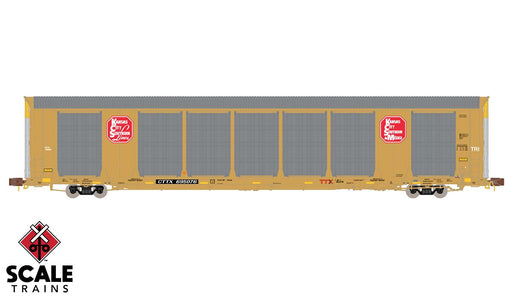 ScaleTrains 33749 Rivet N Scale Gunderson Multi-Max Autorack Kansas City Southern KCS CTTX 695167