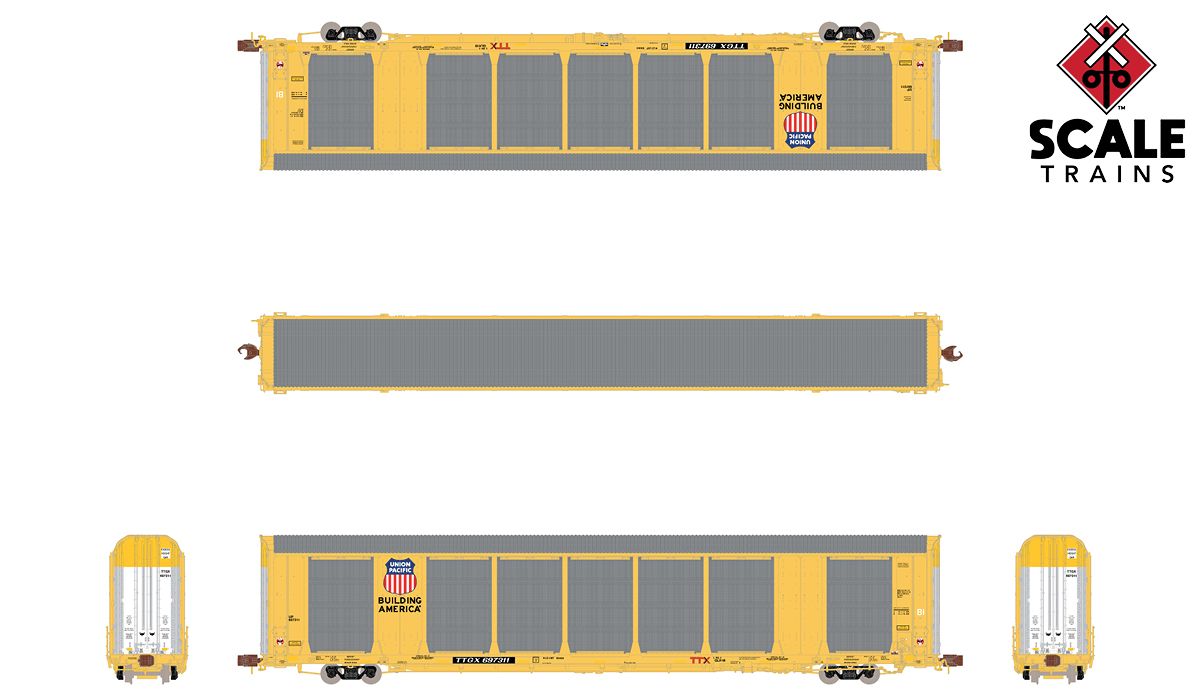 ScaleTrains 33765 Rivet N Scale Gunderson Multi-Max Autorack UP TTGX 697311