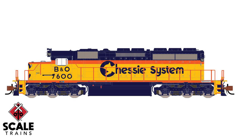 ScaleTrains 33803 Rivet N Scale EMD SD40-2 Chessie System B&O 7615 DCC LokSound