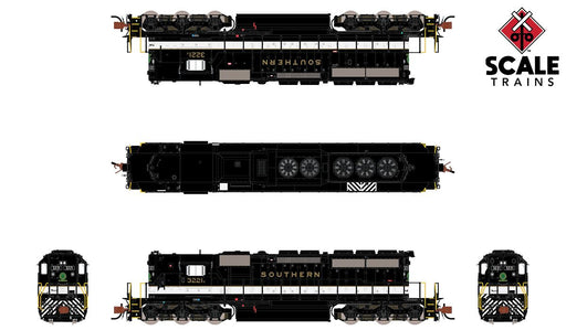ScaleTrains 33808 Rivet N Scale EMD High Hood SD40-2 "Gold" Southern 3221X