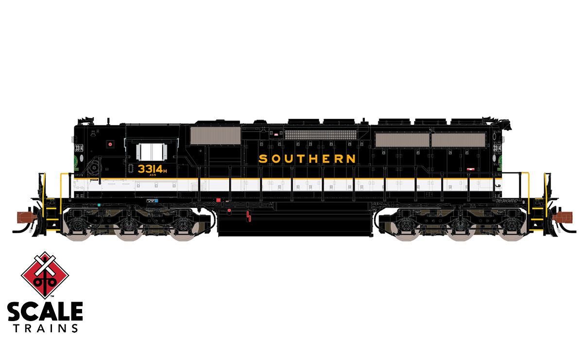 ScaleTrains 33814 Rivet N Scale EMD High Hood SD40-2 "Dulux" Southern 3314H