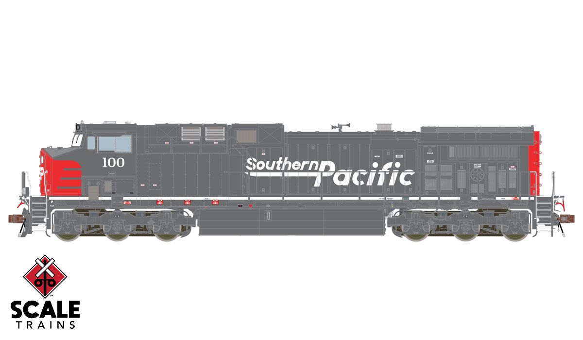 ScaleTrains 38475 HO Scale GE AC4400CW Diesel Southern Pacific SP 100 LokSound