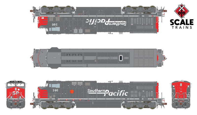 ScaleTrains 38480 HO Scale GE AC4400CW Diesel Southern Pacific SP 146