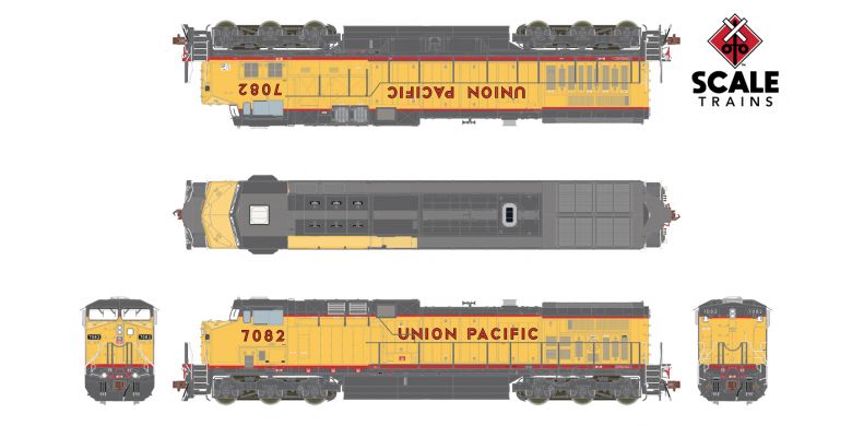 ScaleTrains 38488 HO Scale GE AC4400CW Diesel Union Pacific UP 7082