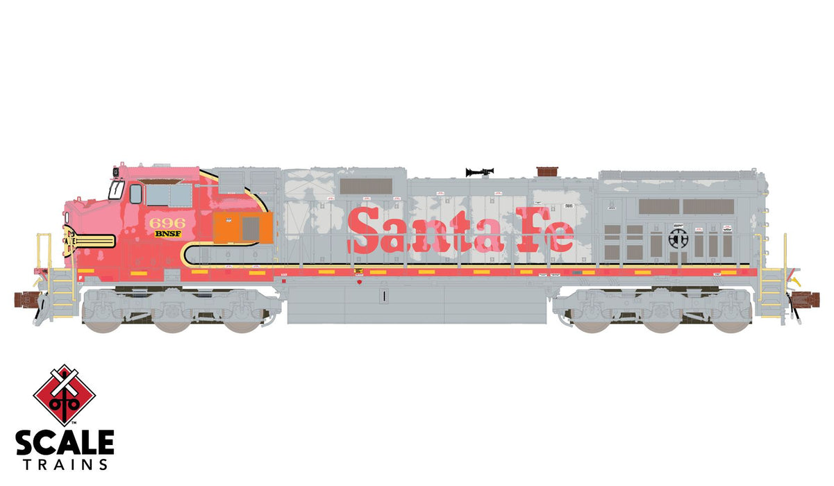 ScaleTrains 38523 Rivet N GE Dash 9-44CW Ex-Santa Fe BNSF 696 DCC and LokSound
