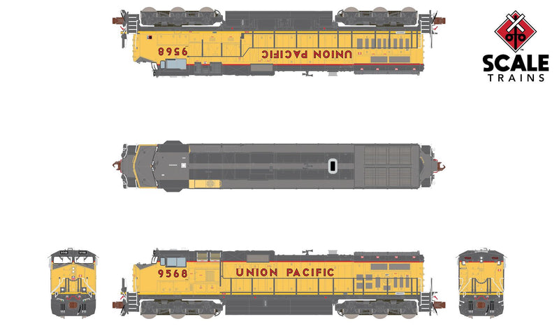 ScaleTrains 38544 Rivet Counter N Scale GE Dash 9-44CW Union Pacific UP 9568