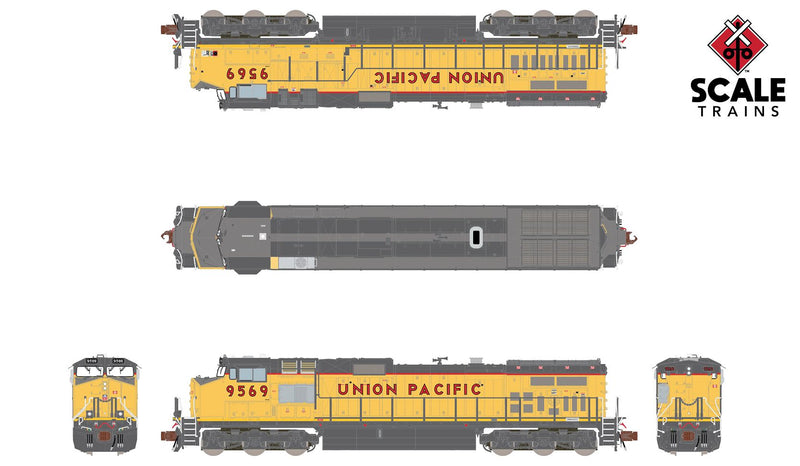 ScaleTrains 38545 Rivet Counter N Scale GE Dash 9-44CW Union Pacific UP 9569 DCC and LokSound