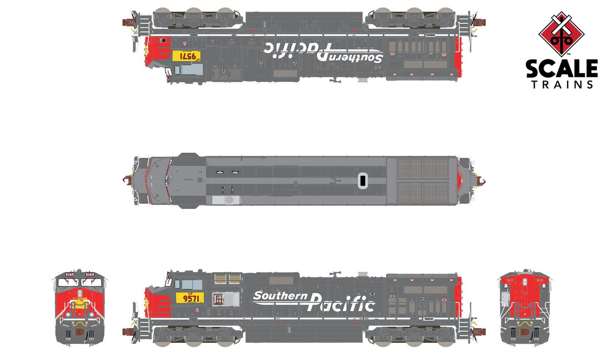 ScaleTrains 38549 Rivet Counter N Scale GE Dash 9-44CW Ex-SP Union Pacific UP 9571 DCC and LokSound