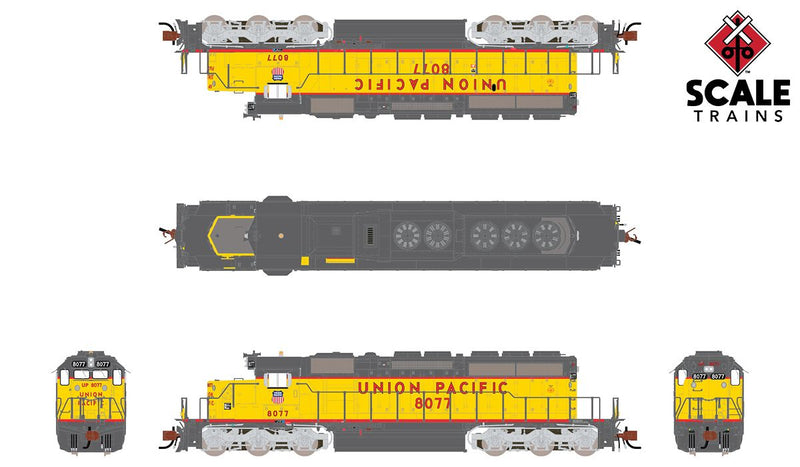 ScaleTrains 38613 Rivet N Scale EMD SD40-2 Union Pacific "Fast Forty" UP 8094 DCC LokSound