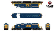 ScaleTrains 38619 Rivet N Scale EMD SD40-3 CSX 4002 DCC LokSound