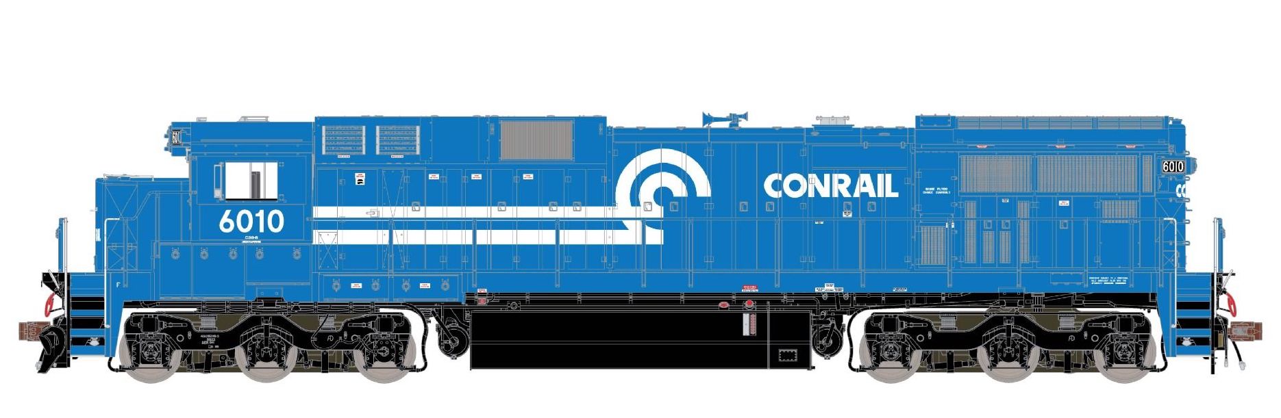 ScaleTrains 38752 Rivet HO GE C39-8 Phase III Conrail CR 6010 DC