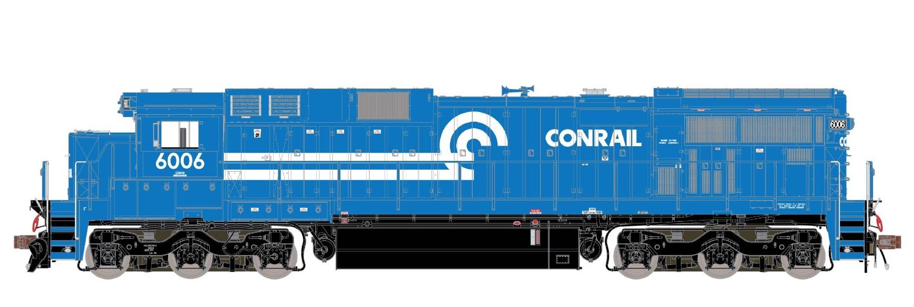 ScaleTrains 38754 Rivet HO GE C39-8 Phase III Conrail CR 6021 DC