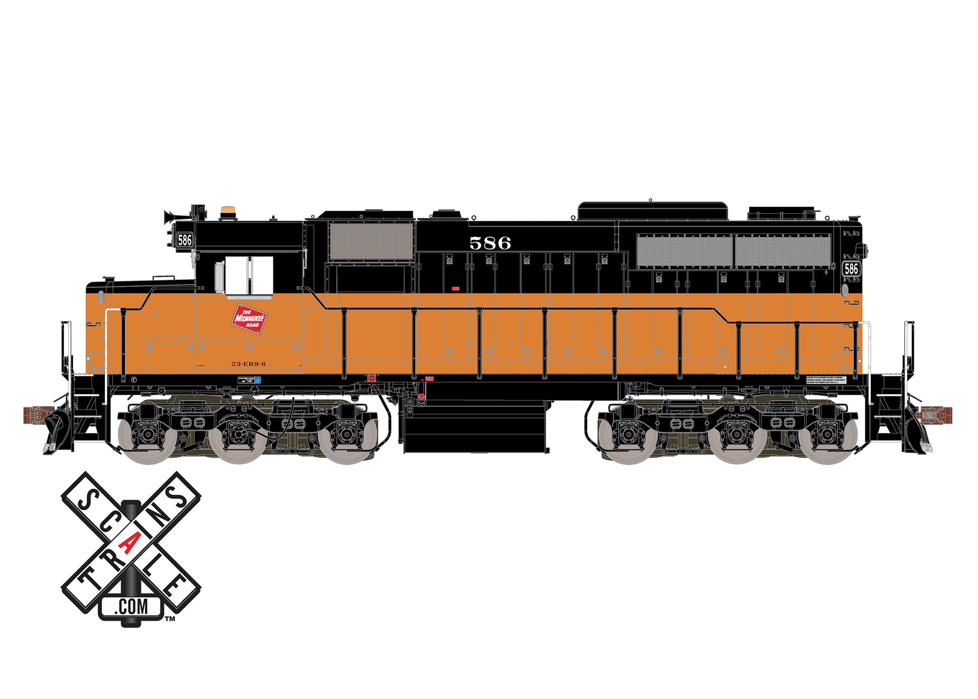 ScaleTrains 70024 HO Scale Museum Quality EMD SDL39 Milwaukee Road MIL ...