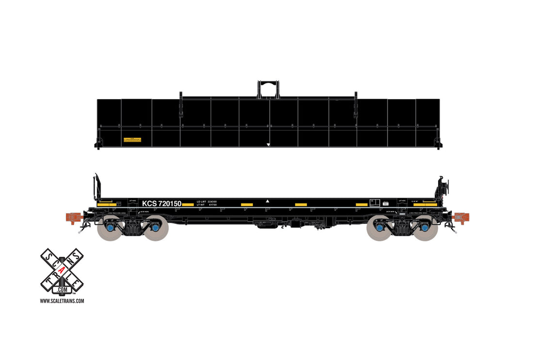 ScaleTrains HO Scale 32341 Thrall-Trinity 42' Steel Coil Car Kansas City Southern KCS 720209