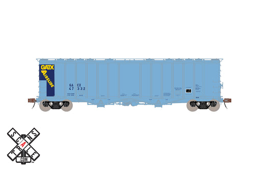 ScaleTrains HO Scale 32987 Rivet 4180 Airslide Hopper Blue GATX GACX 47332