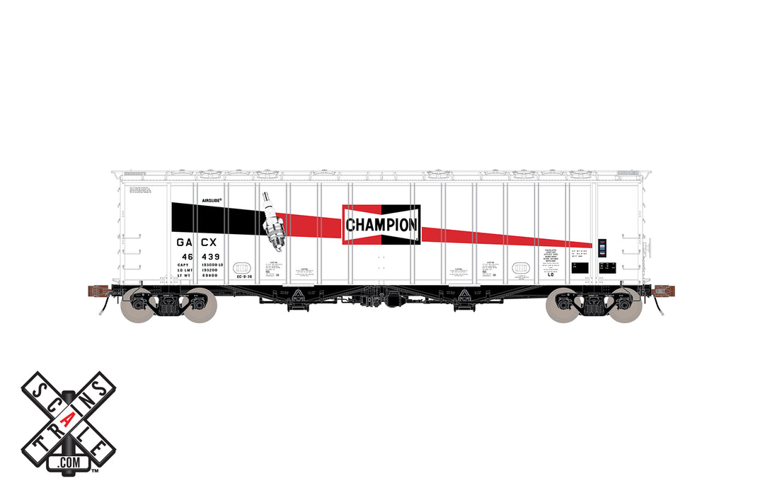 ScaleTrains HO Scale 32991 Rivet 4180 Airslide Hopper Champion Spark Plug GACX 46440