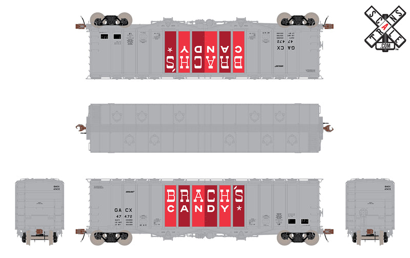 ScaleTrains HO Scale 32999 Rivet 4180 Airslide Hopper Brach's Candy GACX 47484