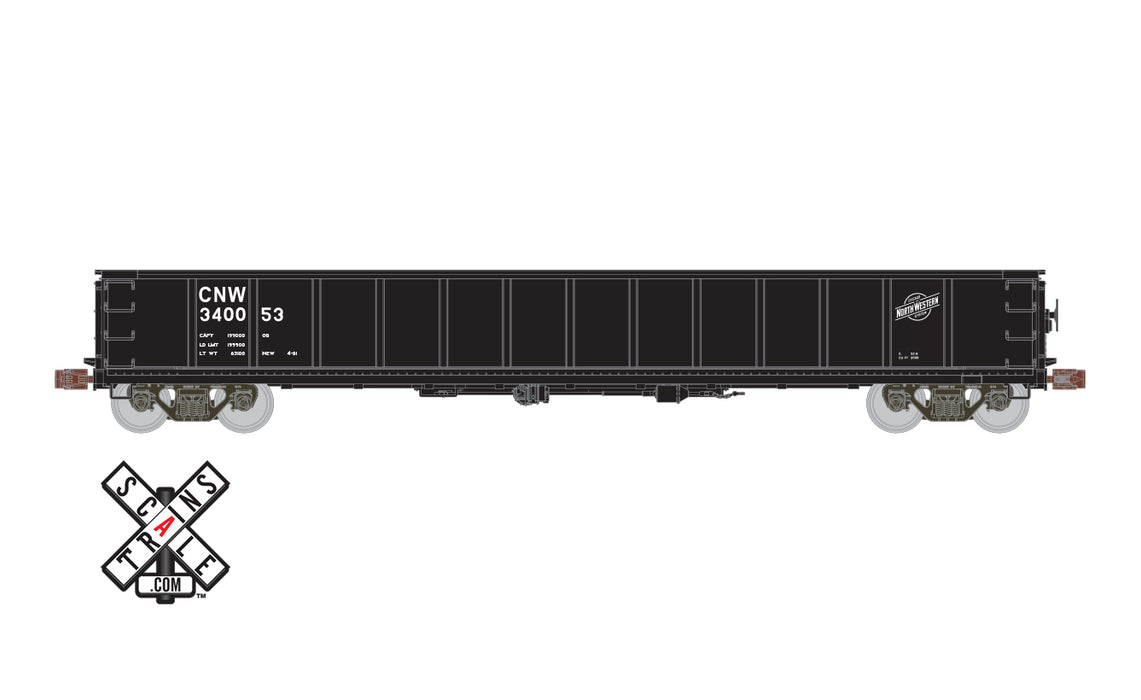 ScaleTrains Kit Classics 1150 CB&Q Havelock Shops 52'6" Gondola Chicago & NorthWestern CNW 340053