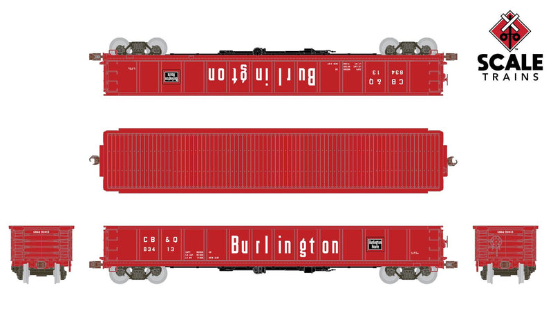 ScaleTrains Kit Classics 1168 Havelock Shops 52'6" Gondola Burlington CB&Q 83429