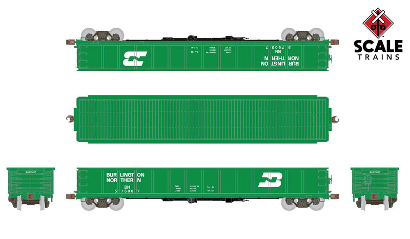 ScaleTrains Kit Classics 1172 Havelock Shops 52'6" Gondola Burlington Northern BN 577555