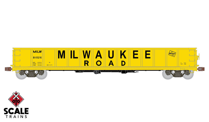 ScaleTrains Kit Classics 1176 Havelock Shops 52'6" Gondola Milwaukee Road MILW 81026
