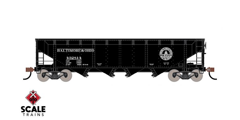 ScaleTrains Kit Classics 1204 70 Ton 4 Bay Open Hopper Baltimore & Ohio B&O 432823