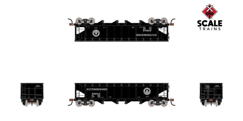 ScaleTrains Kit Classics 1205 70 Ton 4 Bay Open Hopper Baltimore & Ohio B&O 432839