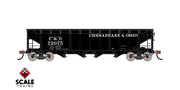 ScaleTrains Kit Classics 1207 70 Ton 4 Bay Open Hopper Chesapeake & Ohio C&O 72557