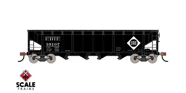 ScaleTrains Kit Classics 1210 70 Ton 4 Bay Open Hopper Erie 39271