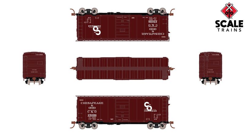 ScaleTrains Kit Classics 1229 HO Scale PS-1 Boxcar Chesapeake & Ohio C&O 15721