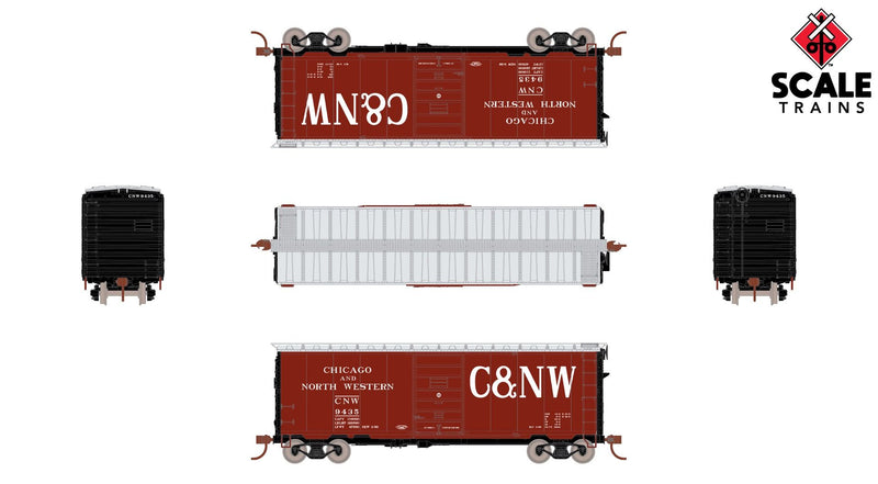 ScaleTrains Kit Classics 1232 HO Scale PS-1 Boxcar Chicago & North Western C&NW 9509
