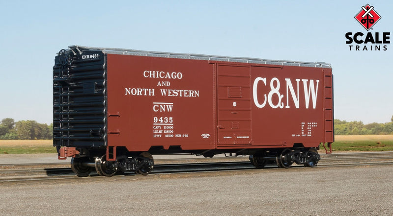 ScaleTrains Kit Classics 1232 HO Scale PS-1 Boxcar Chicago & North Western C&NW 9509